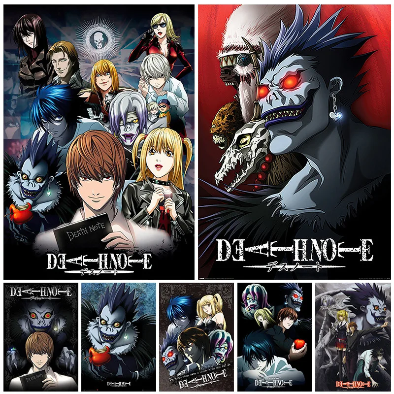 40 Classic Japanese Anime HD Posters DEATH NOTE Canvas Painting Bar Room Manga Decoration Painting Art Wall Sticker Picture Gift