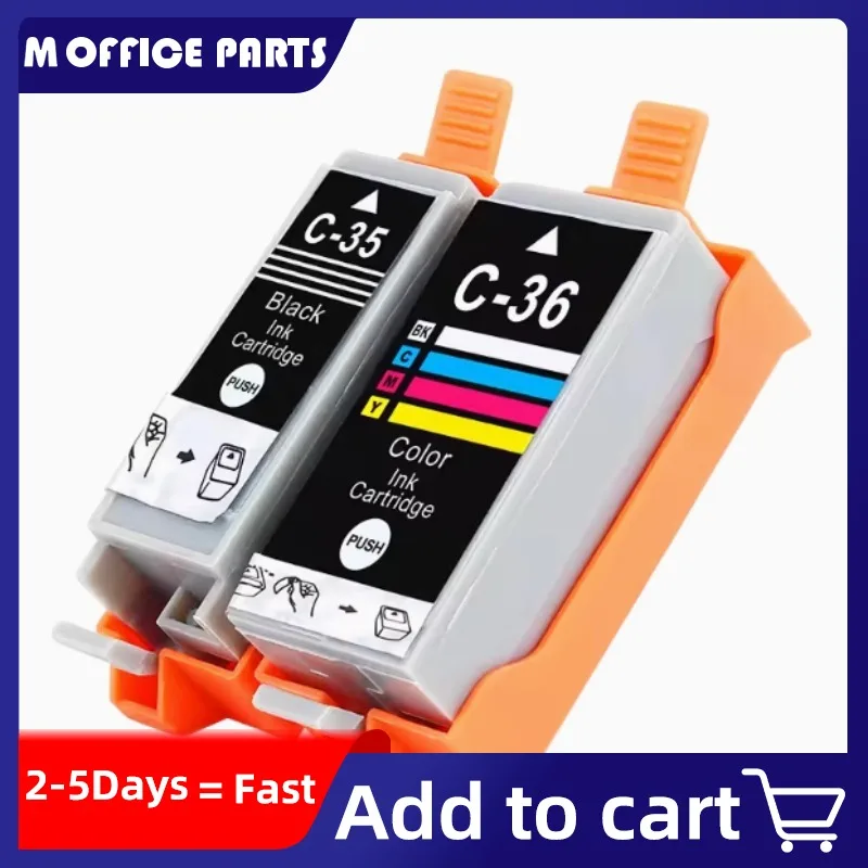 Ink Cartridge PGI-35 PGI35 CLI-36 CLI36 Compatible pgi35 cli36 for Canon PIXMA IP100 iP110 IP100B TR150 Printer