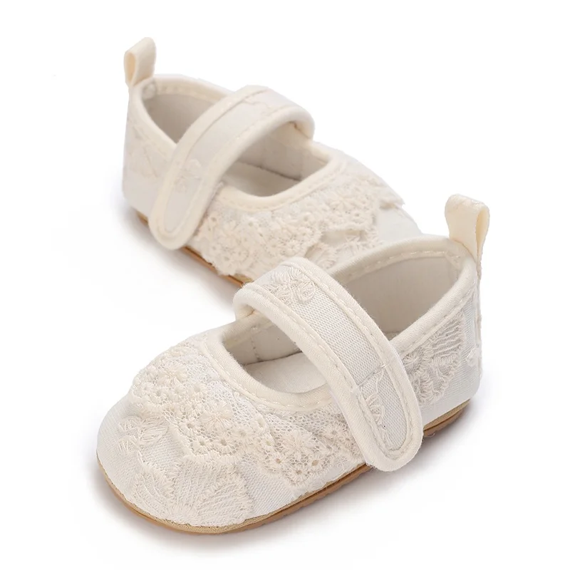 Girls' Baby Princess Shoes Lace Tassel Design Crib Shoes 0-18 Months Old Infant Footwear Soft Comfortable Newborn Shoes