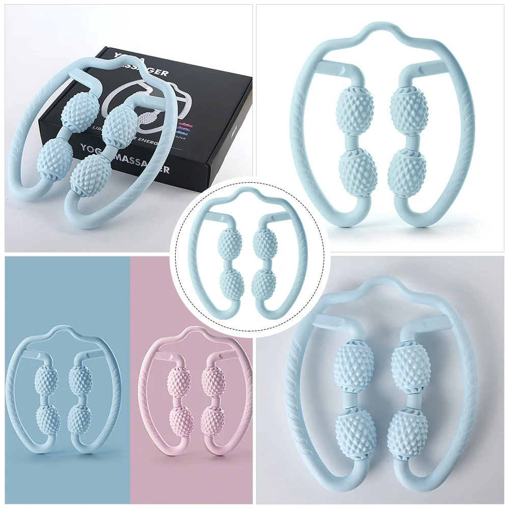 

Leg Massager Yoga Four Wheel Massage Roller Stick For Muscle Relaxation Portable Durable Rolling Massager Foot Therapy Recovery