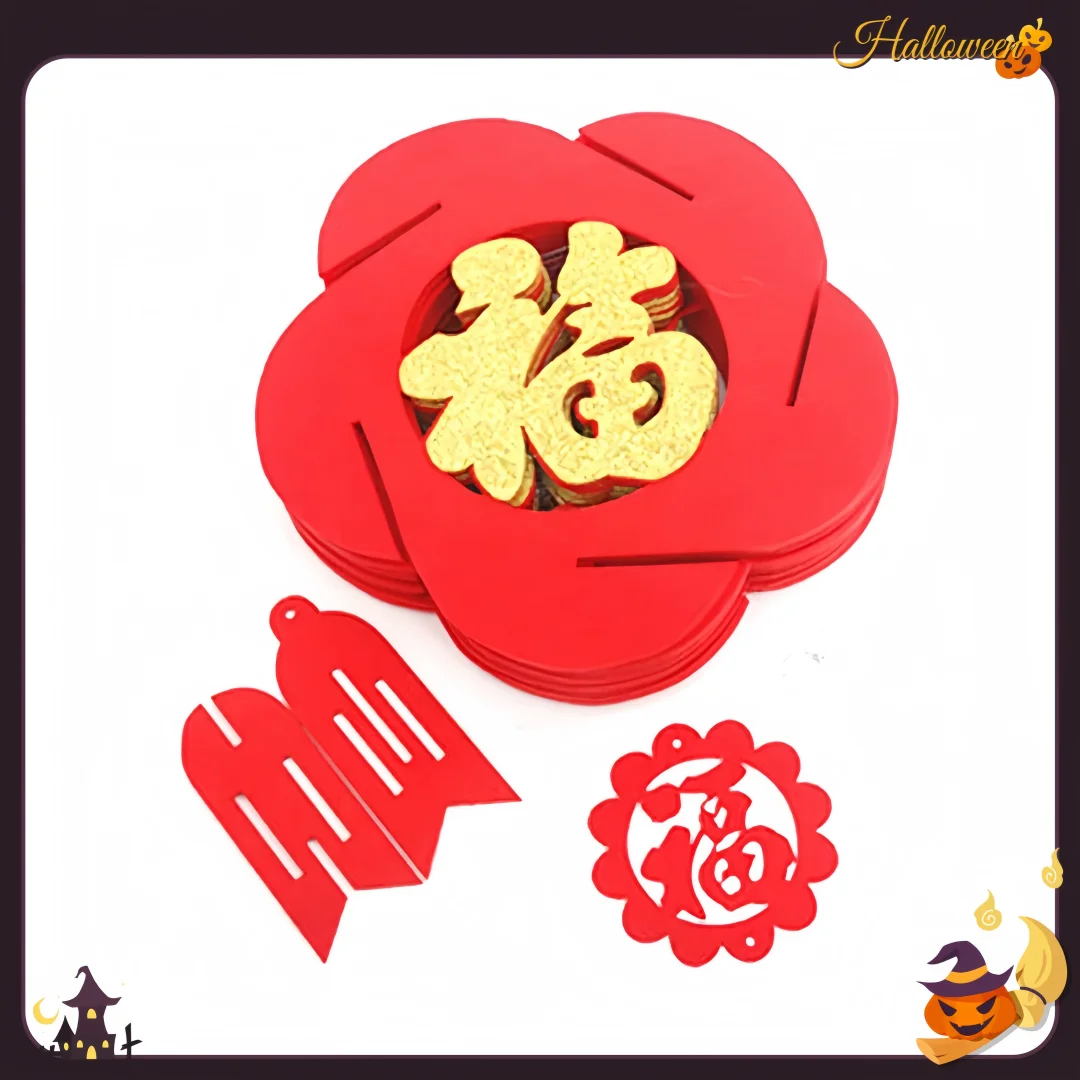 金色の福の赤い中国提灯 - 中国の旧正月の結婚式の装飾、12インチの祭りのお祝いのライト