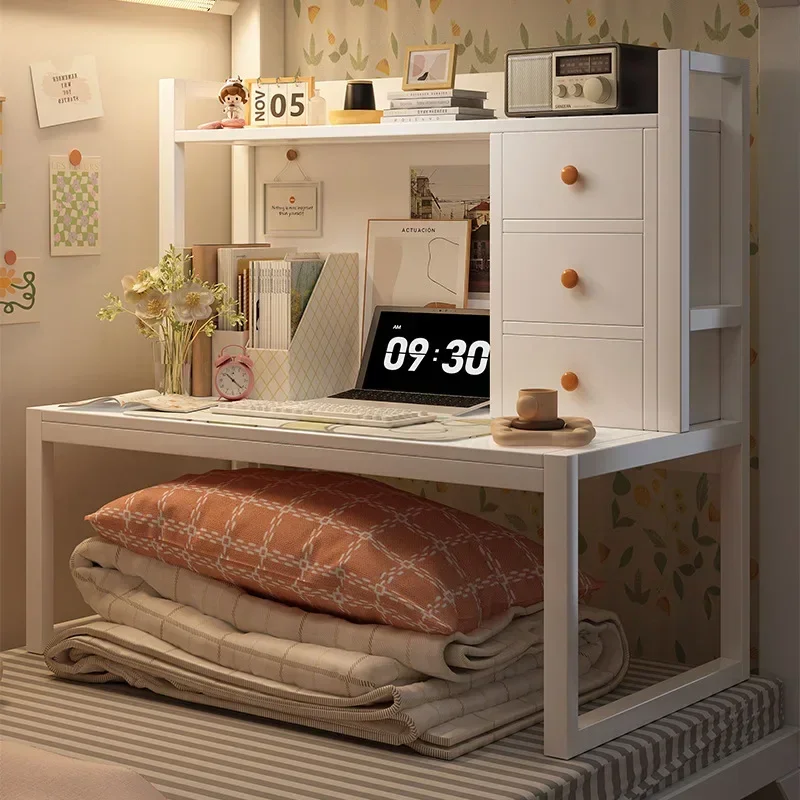 Multi-functional Bed computer desk desk bookshelf bedside notebook table