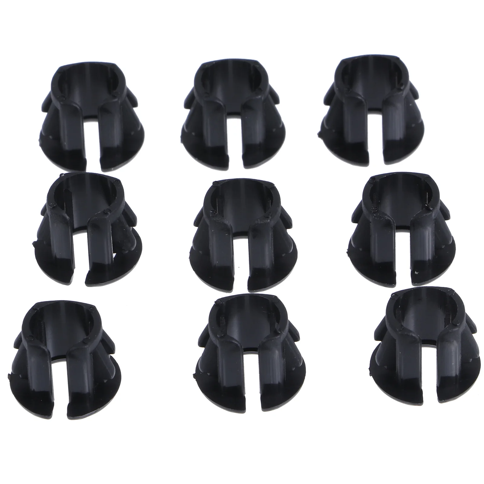 100pcs Cable Snap Grommet Nylon Black Protective Bushing Wear Resistant Vibration Absorbing Insulation For Cables Tubing Shafts
