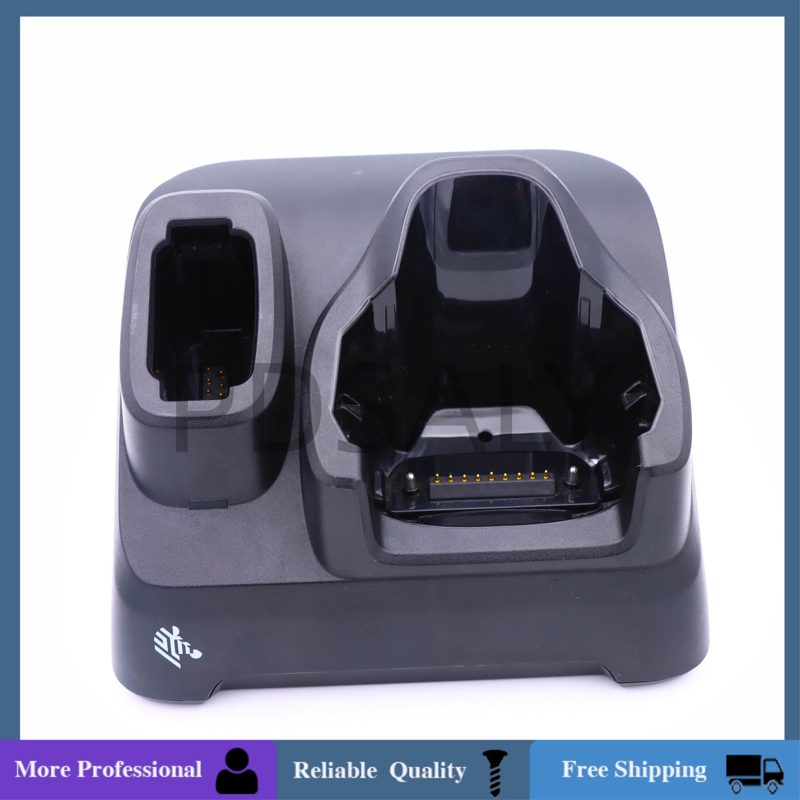 

Оригинальное зарядное устройство серии Zebra MC93 MC9300 MC930B CRD-MC93-2SUCHG 12 В, используемое и хорошее