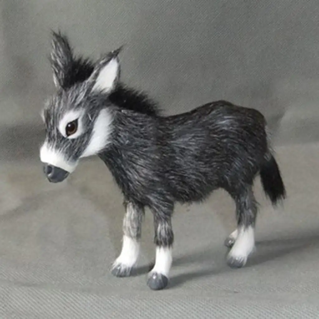 Simulation Farm/Yard Animal Model Cute Burro Figure Home & Garden Decor