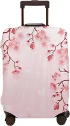 Luggage Cover Beautiful Cherry Blossom Thickened Elastic Travel Suitcase Protector Flowers Print Washable Baggage Gear Covers