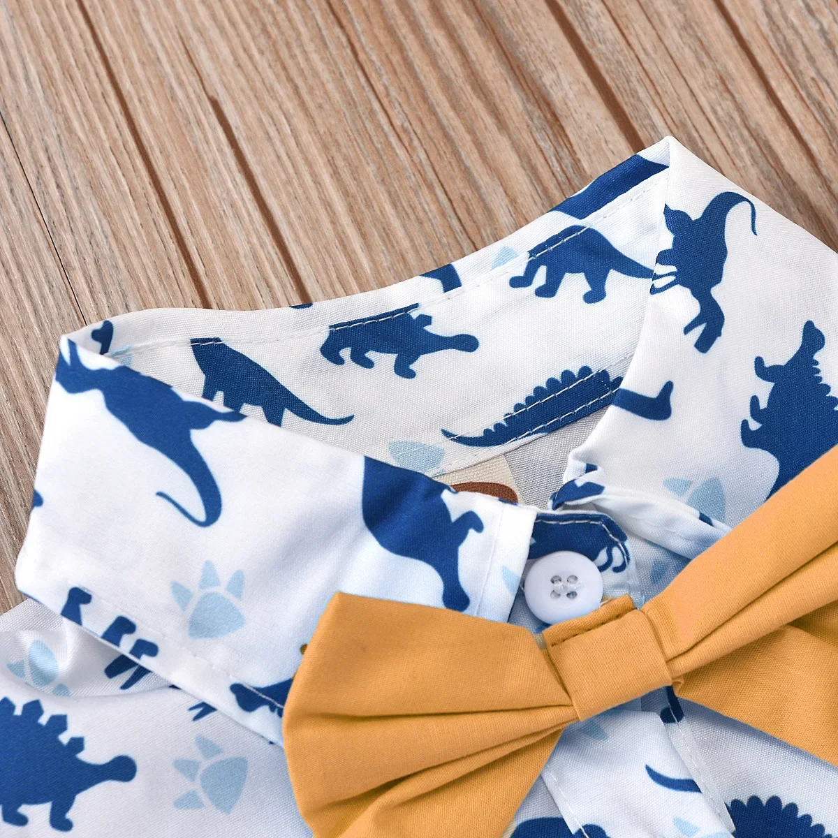 Baby Boy Clothes  Shark Outfit for  Summer Short Sleeve Romper with Suspender Shorts s First Birthday Photograph