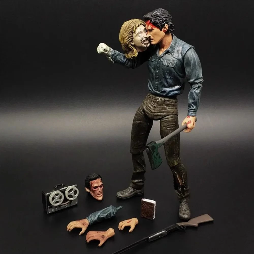 NECA Evil Dead White Variant Box Dead By Dawn Ultimate Ash 7" Action Figure Doll Toys Model Garage Kit Gift