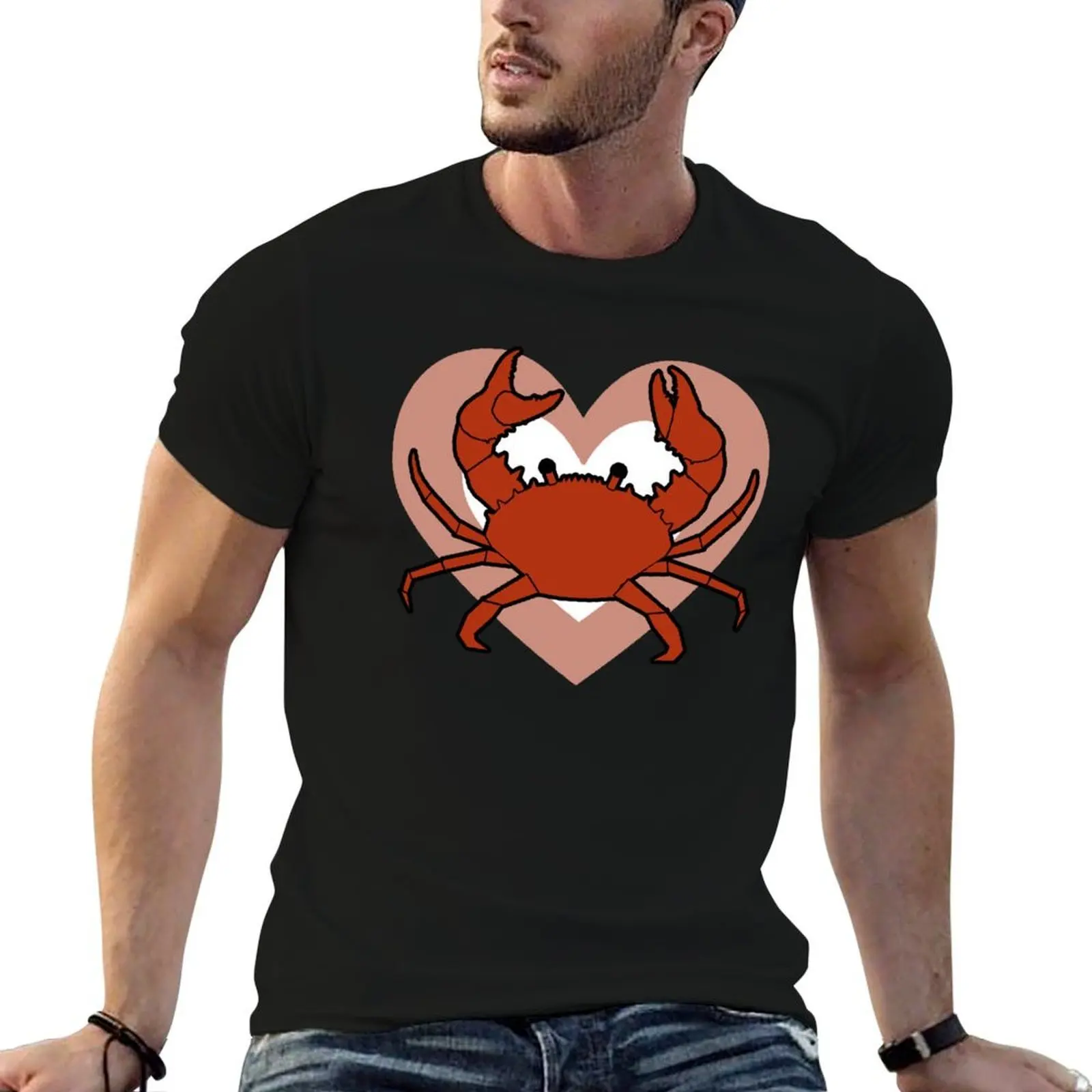 

Cute Crab Heart for Crab Lovers T-Shirt t shirt man plain funny t shirts man mens graphic t shirts T-Shirt