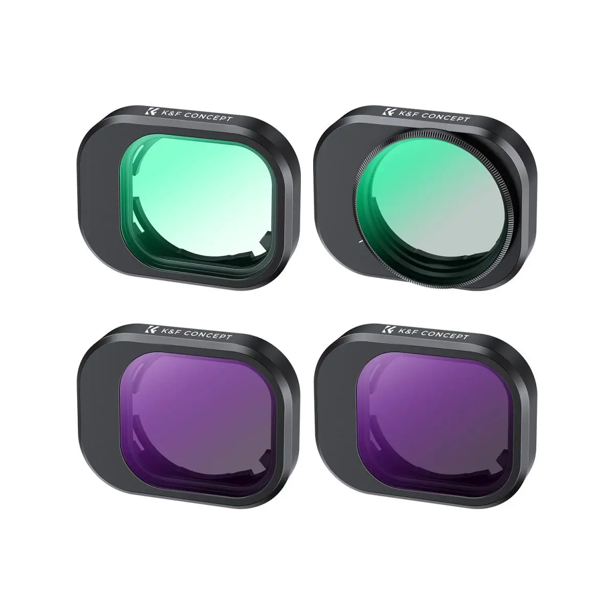 K&F Concept Lens Filter Kit 4 Pack for DJI Mini 4 Pro (CPL+UV+ND8+ND16) Waterproof Anti-Scratch with 28 Multi-Layer Coatings