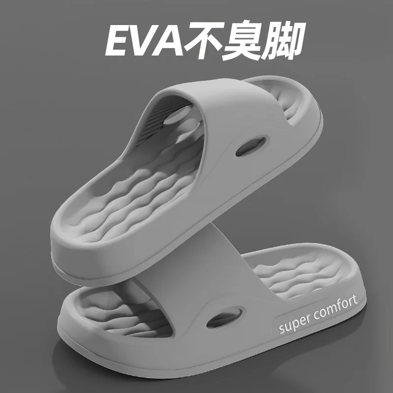 Women Thick Sole Beach Slides Bathroom Anti-Slip Slipper Soft Sandals Fashion Flip-Flops Ultra-Light Letter Shoe TG13