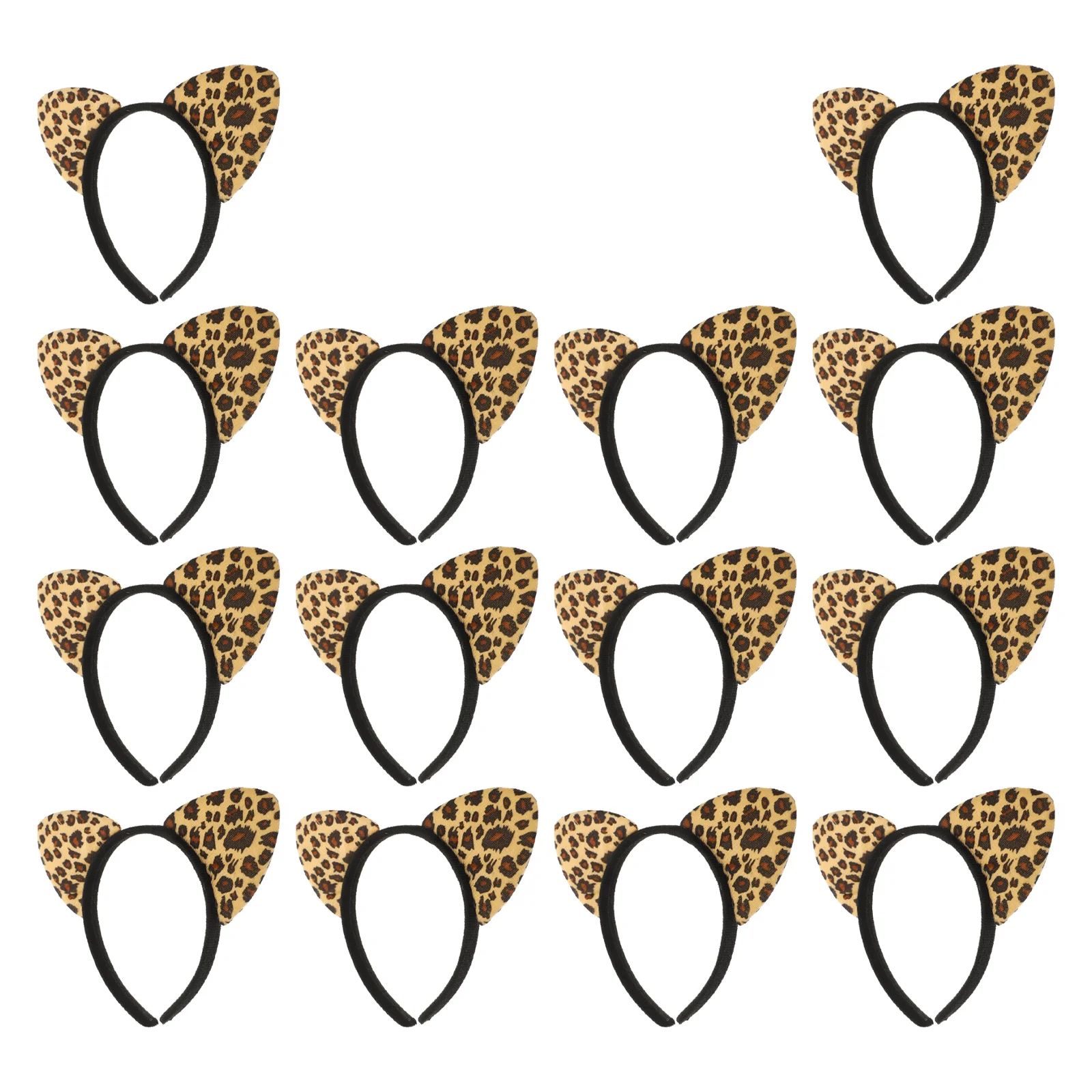 

14 Pcs Leopard Cat Ear Headband Cosplay Accessory Kids Headbands Ears Hairband Lovely Modeling Decorate