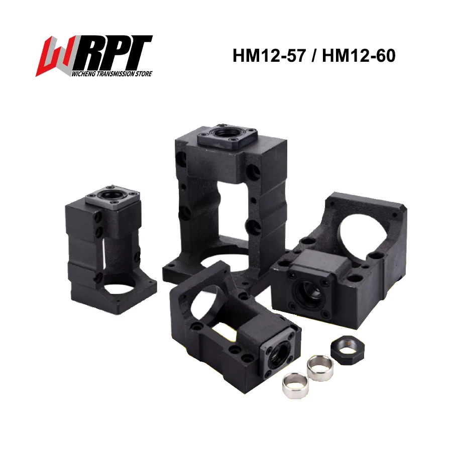 

Stepping Servo Motor Seat Screw Support Bearing C5/C7 HM12-57 HM12-60 Iron Motor Fixed Integrated Bracket Support For NEMA23 24