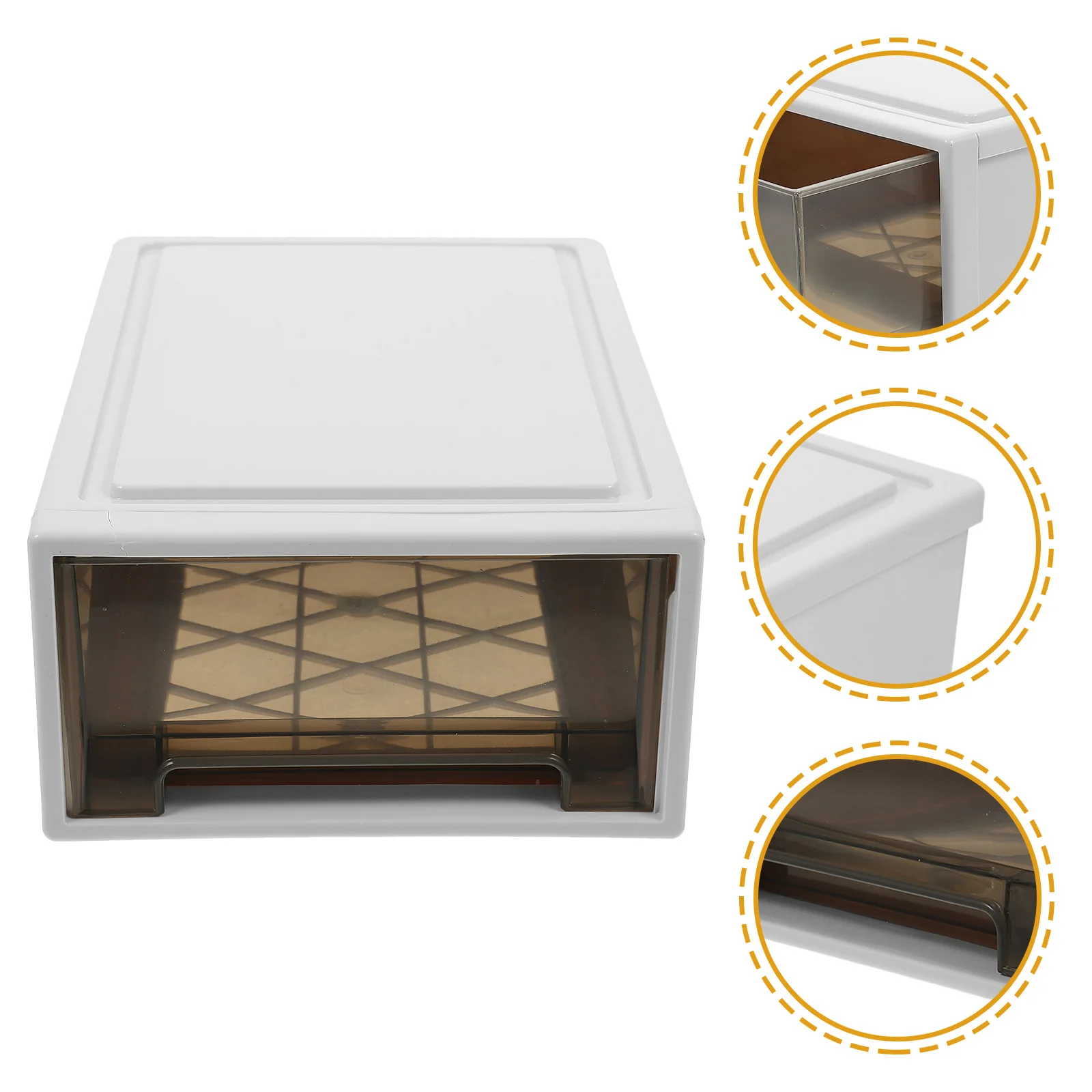 

Drawer Style Storage Box Large Capacity Stackable Plastic Drawers Organizer For Clothes Wardrobe Closet Bathroom Study