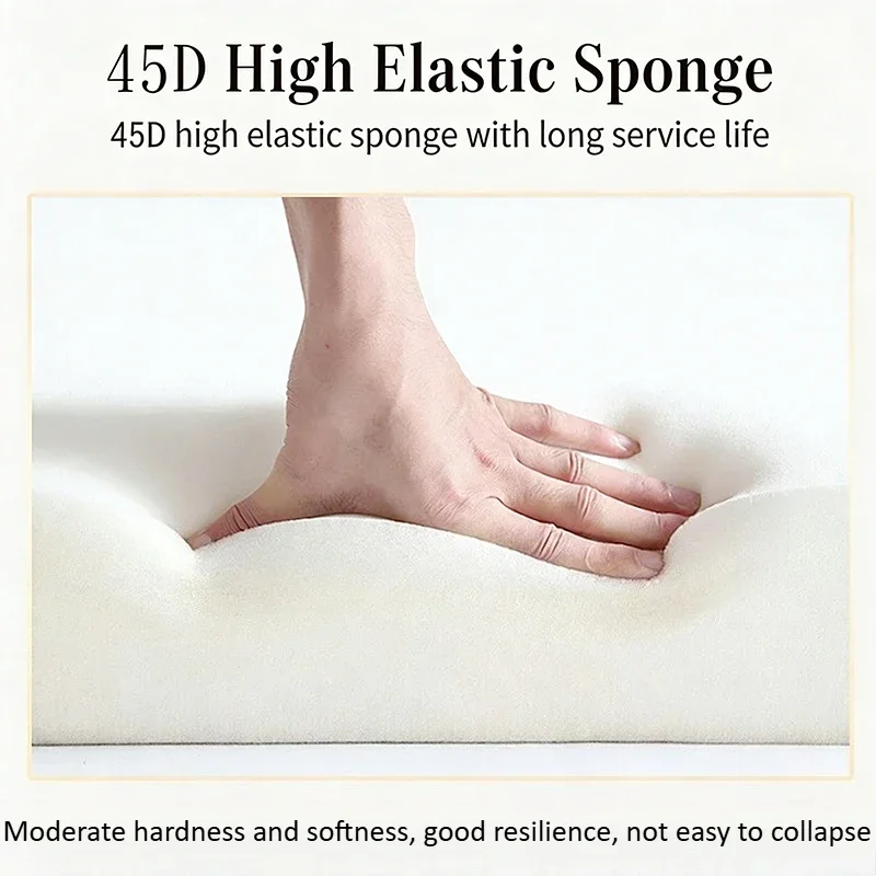 Thick Sponge Elastic Square Mat Seat Pad Chair Cushion Removable Washable Moisture Absorbing for Office Home Prolonged Sitting
