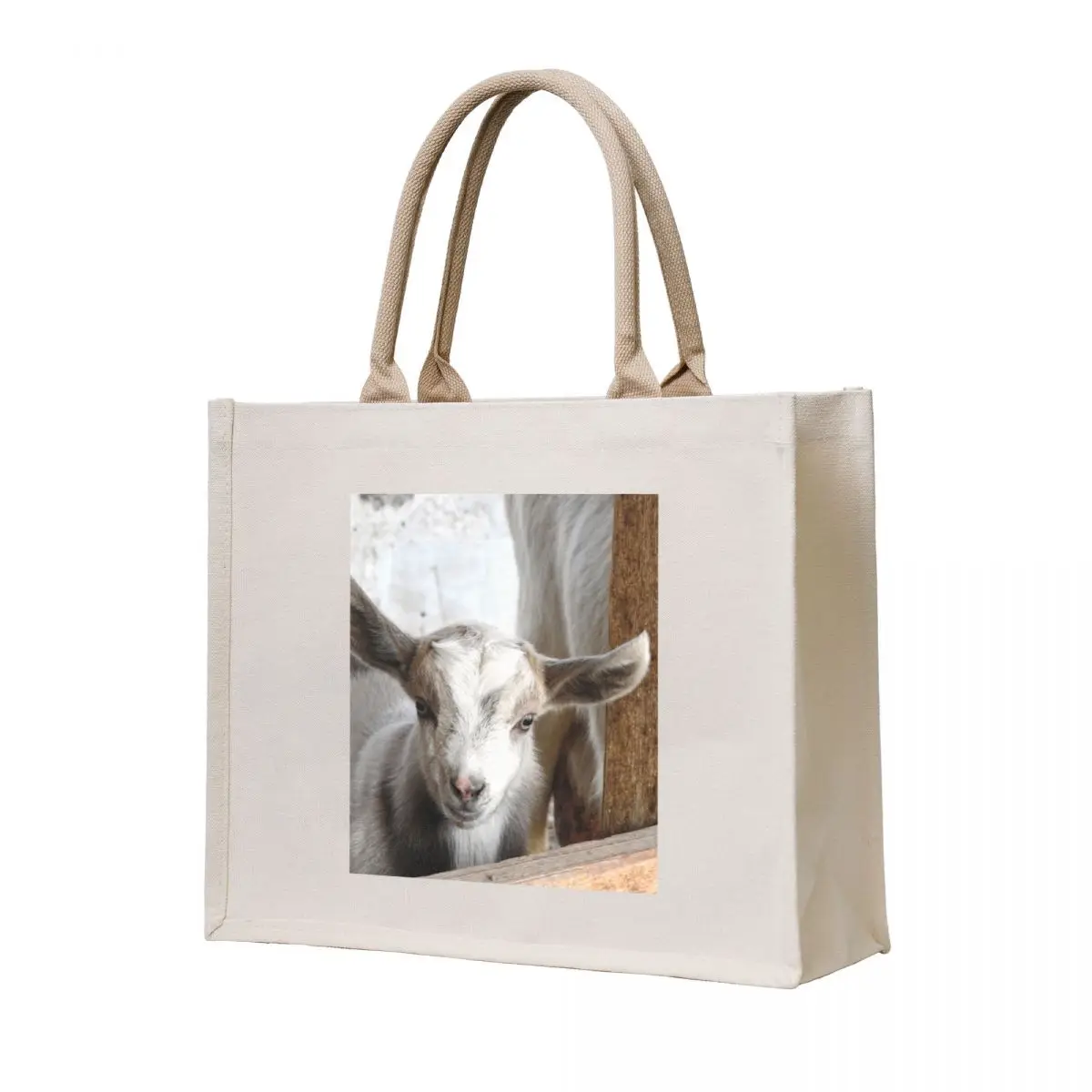 

Cute baby goat Tote Bag tote bags aesthetic cloth bag woman Shopper