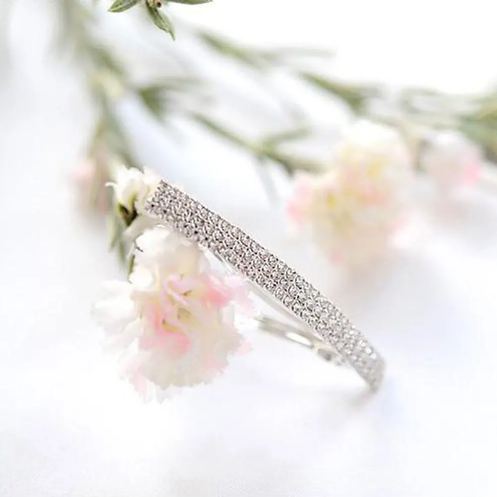 

4pcs Crystal Hair Clips Golden Silver Elegant Hair Barrettes For Women Fashion Temperament Accessories Durable Chic Design