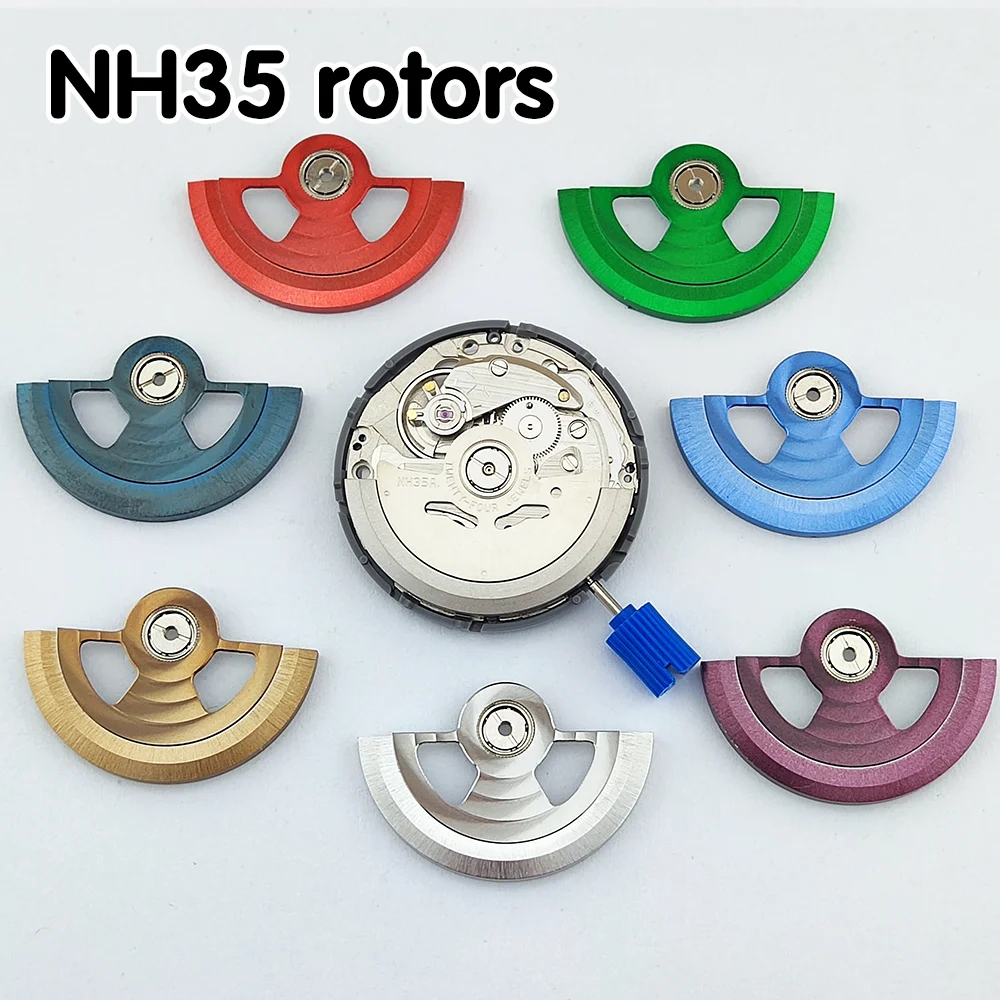 NH35 로터 무브먼트 맞춤형 부품 교체 부품 NH34 NH35 NH36 NH38 무브먼트 금속 부품에 적합
