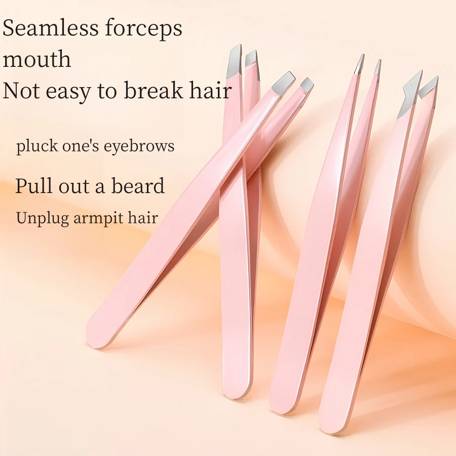 Roestvrijstalen wenkbrauwclip Wenkbrauw trimmen en plukken Precisiepincet Schuine 96-clip Valse wimpers Schoonheidstoolset
