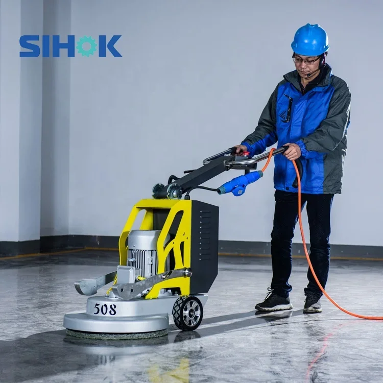 Hand push 4kw concrete grinder marble floor polishing machine price (SHCP-508S)