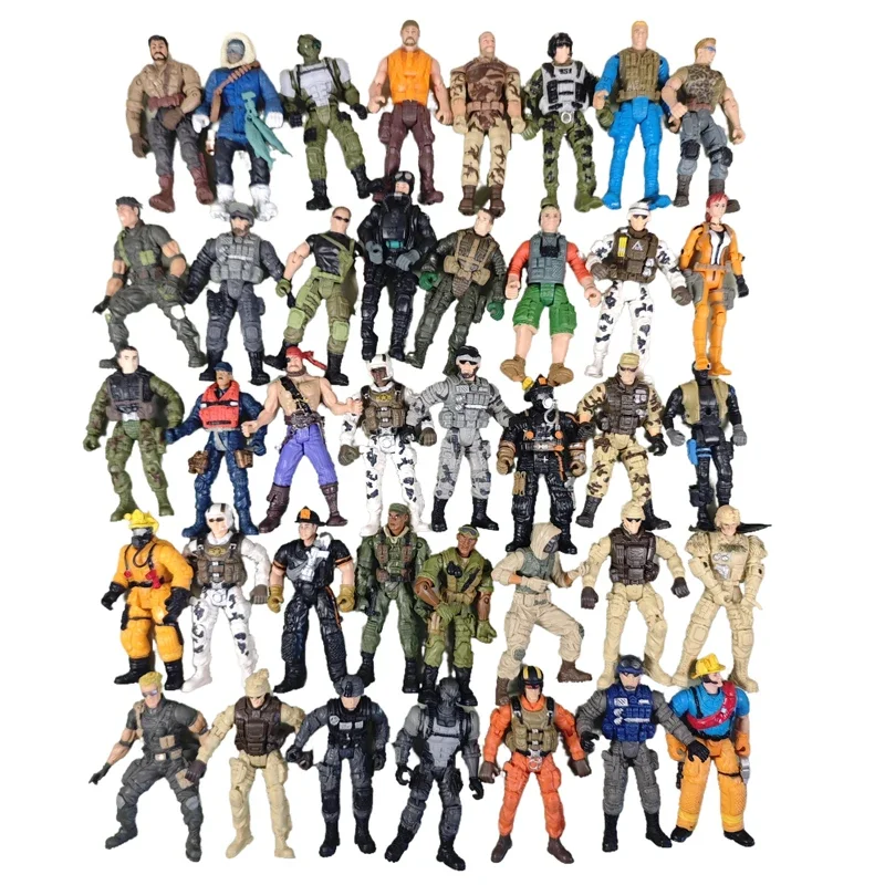 2-30Pcs Solider Military Police Action Figure Seal Special Arms Navy Rare Limited Collection Model Toy Gift for Kid Child Adult