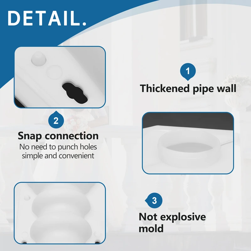Roman Column Mold Balcony Garden Pool Fence Cement Railing Plaster Concrete Mold Column Mold Guardrail Building