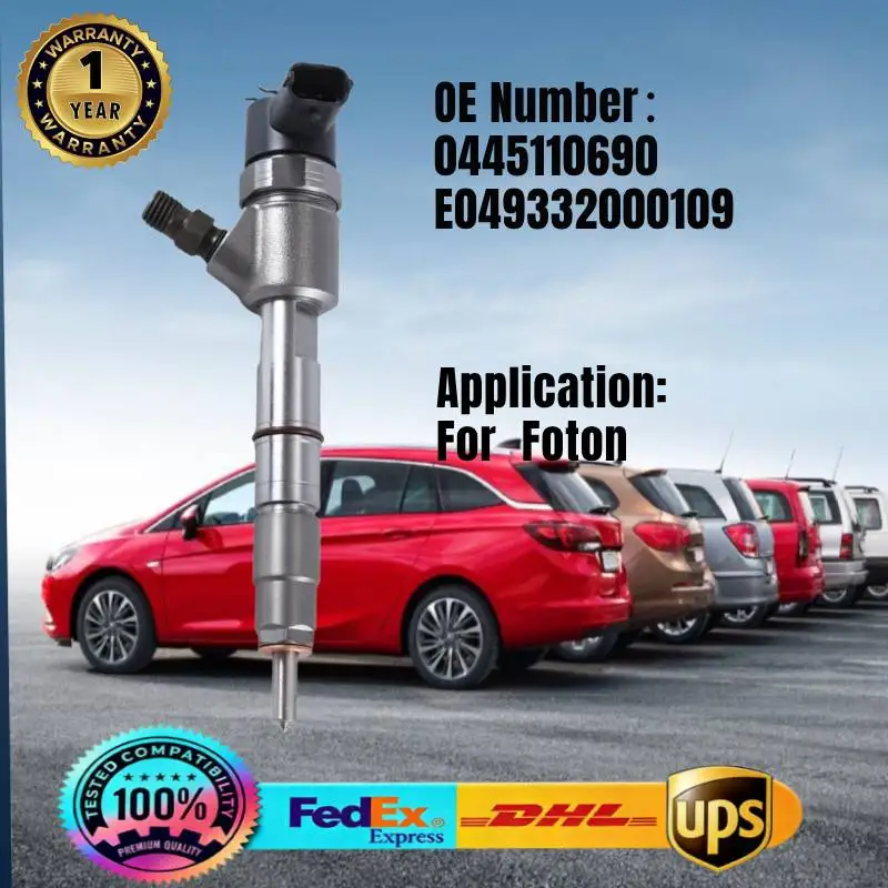 

0445110690 E049332000109 Common Rail Fuel Injector for FOTON