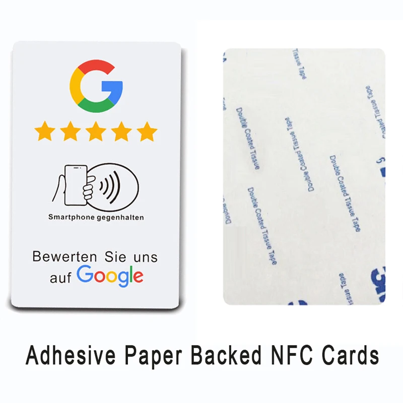 WhatsApp Instagram NFC Tap-Bewertungskarten Google Kundenbewertungskarte Steigern Sie Ihre 5-Sterne-Bewertungen Bewertungen für Ihr Unternehmen