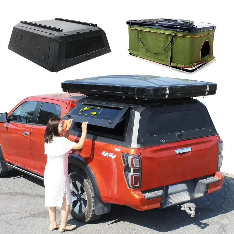 

Steel Hardtop Pickup Canopy with Sliding Windows for Offroad Vehicles