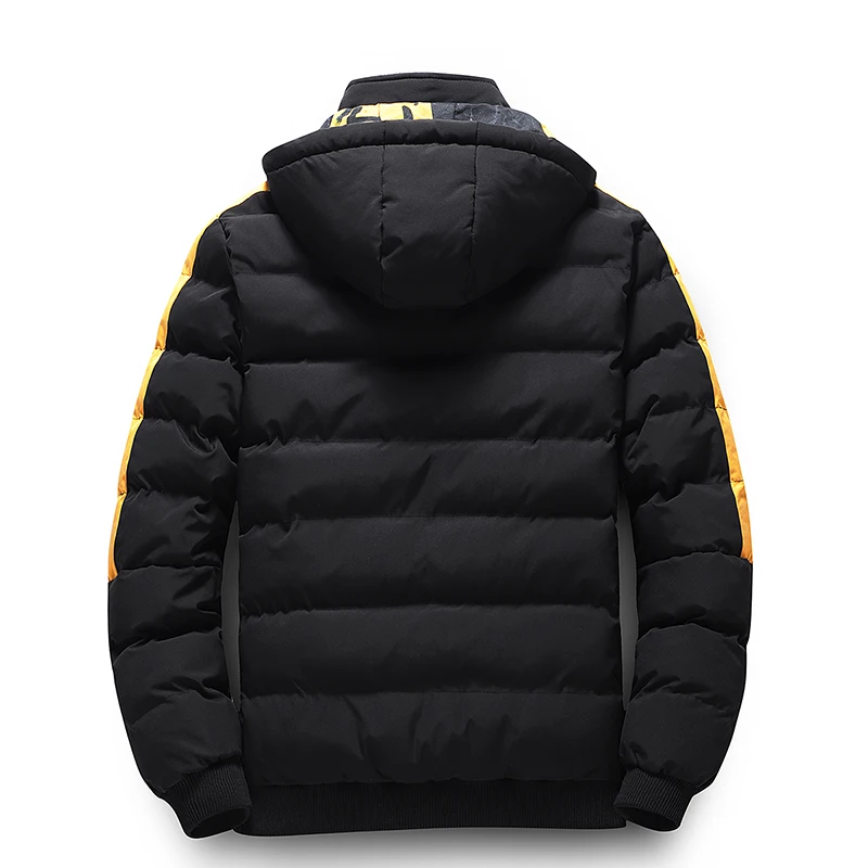 Ueteey-Veste en coton à capuche pour homme, Parkas optiques rembourrées coupe-vent, Manteau d'extérieur décontracté, Streetwear chaud, Hiver, 2023