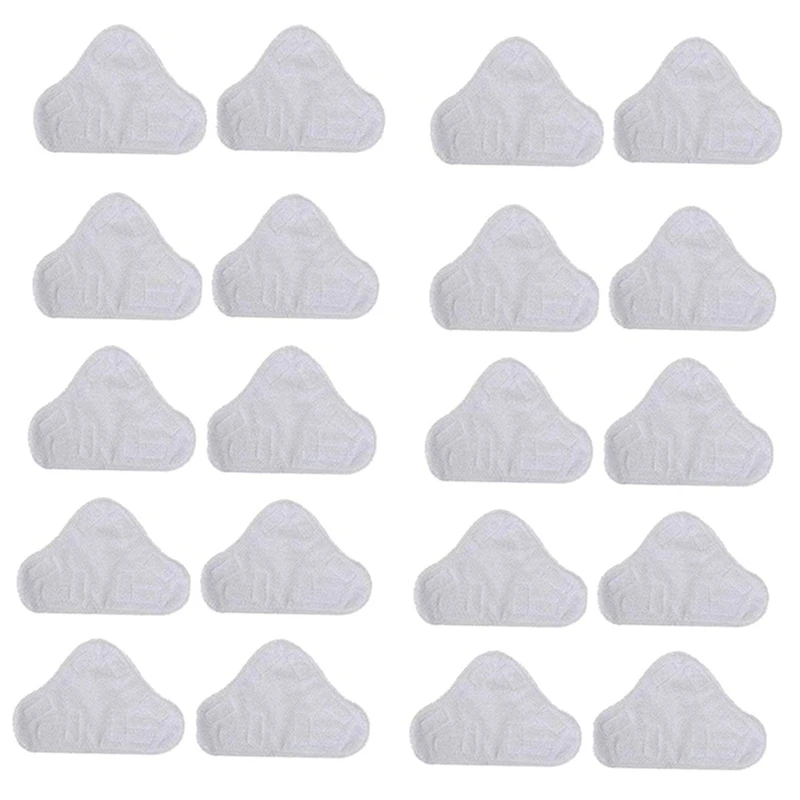 Promotion!20 Pack Replacement Steam Mop Microfiber Cloth Pad For H2O Mop X5 Triangular Drag