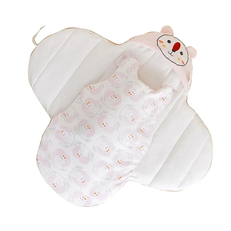 j15u-おくるみブランケット幼児ベビーラップキルト男の子女の子用柔らかく暖かい寝具