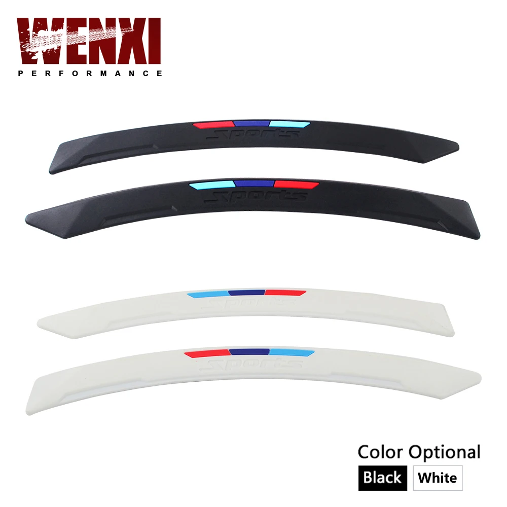 2 Pcs Car Fender Flares Arch Wheel Eyebrow Protector/mudguards Sticker Universal WX-CFF03