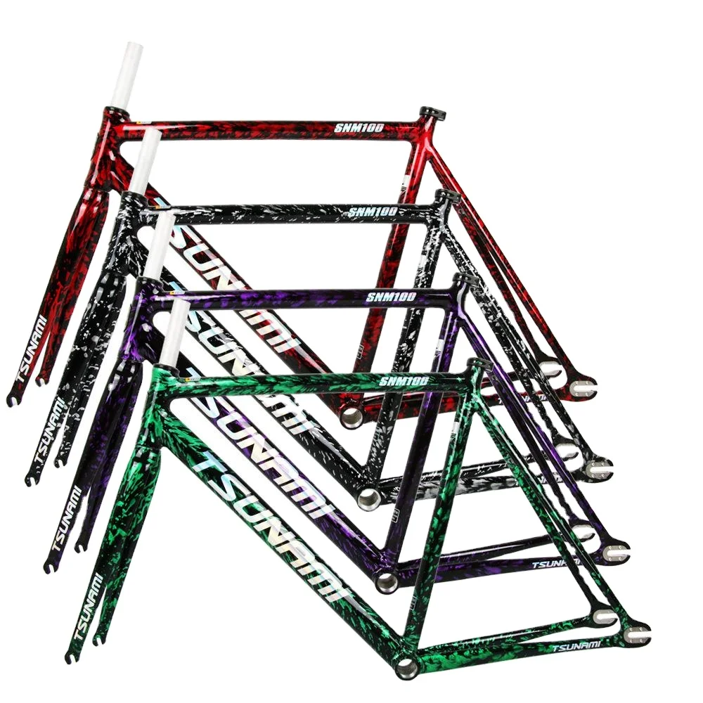 

2025 TSUNAMI SNM100 Firework Color Fixed Gear Single-Speed Aluminum Alloy Racing Track Bike Frame