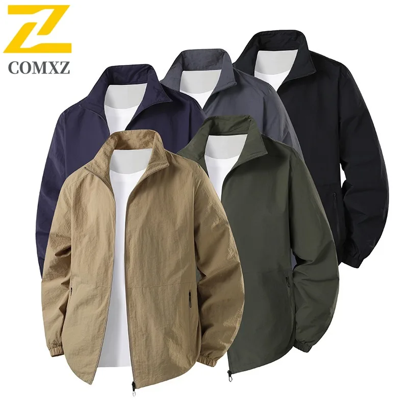 

COMXZ Business Casual Jacket 2025 Men Comfort Lightweight Motorcycle Jacket Daily Style Light Durable Autumn New Clothing
