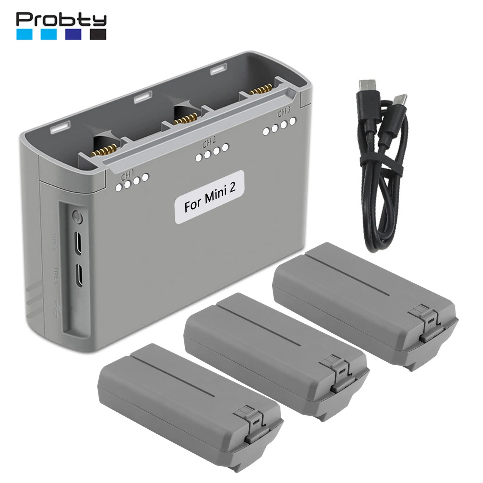 For DJI Mavic Mini 2, Mini SE, Mini 4K, Mini 2 SE Battery And Three-Way Charging Hub Mini 2 Intelligent Flight Batteries