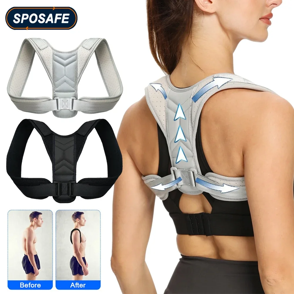 Adjustable Posture Corrector Back Brace Comfortable Posture Trainer for Spinal Alignment & Posture Support Humpback Straightener