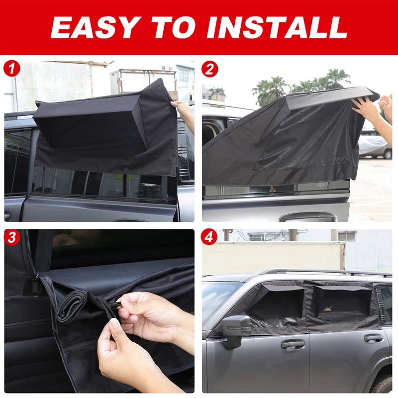 ل 2024 + هافال H9 نافذة الباب الخلفي الغطاء الواقي نافذة السيارة الخلفية التهوية مكافحة البعوض صافي اكسسوارات اكسسوارات السيارات #5