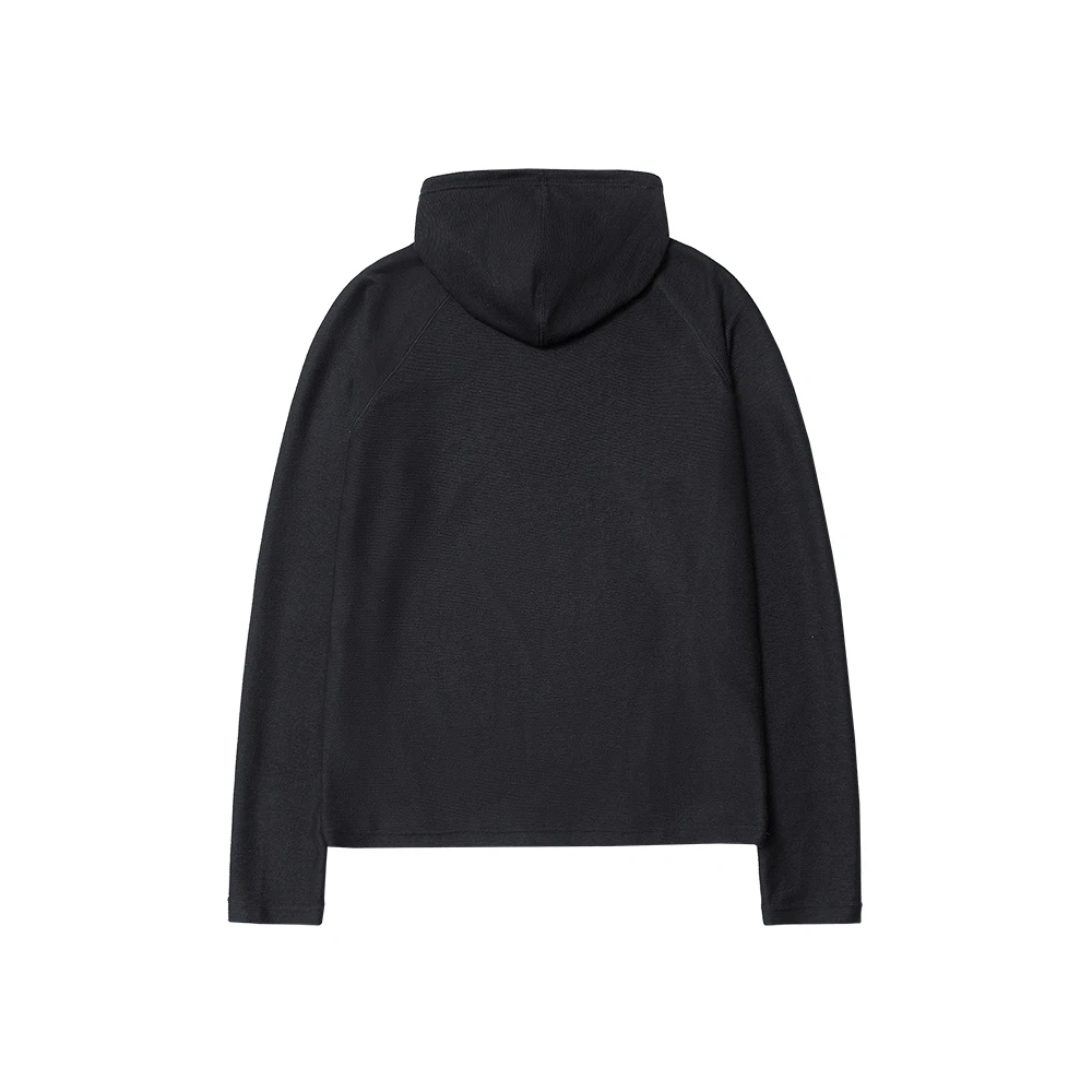 2025 Spring Men's New Hooded Bottom Shirt Layering Poncho Scarf Neck Hooded Niche Design Loose Pullover Sweatshirt Top