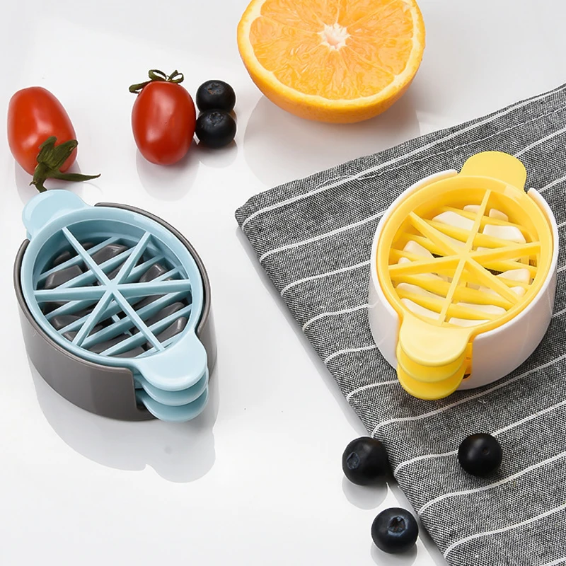 3-in-1 Eierschneider, Eierteiler, Handgerät, Mini-Tomaten- und Kiwi-Schneider, Multifunktions-Schneideform, Küchenwerkzeug