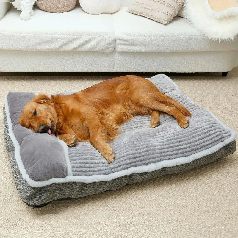 Großes Hundebett mit Kissen für Kistenhütte, Sofa-Hundebett, superweiches Haustierbett für mittelgroße, Jumbo, Möbel