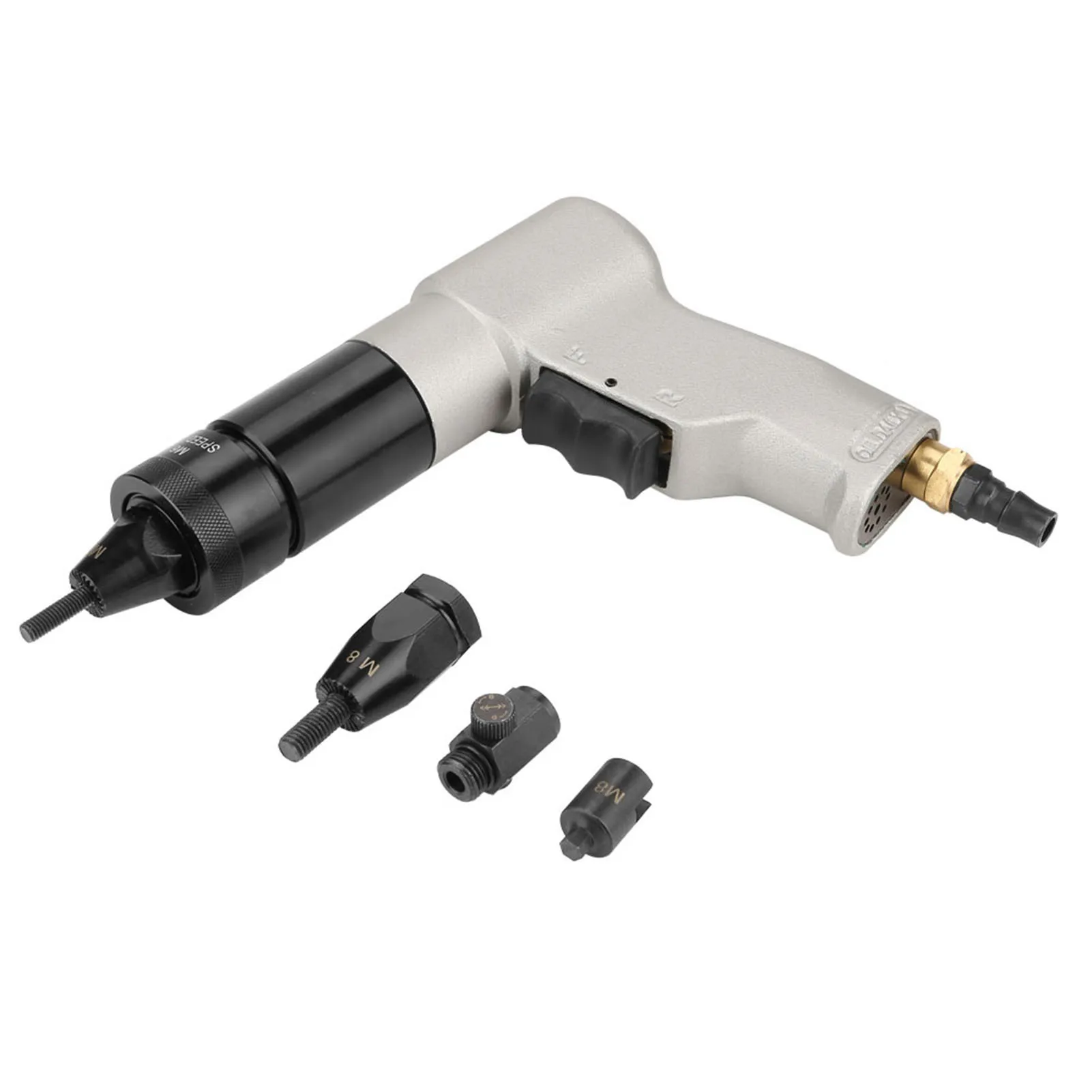 M8/M10 Pneumatic Riveting Gun Pull Nut Automatic Air Riveter Nut Gun Tool 400rpm Pneumatic Riveter