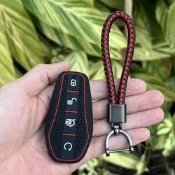 Key Case Cover for BYD Song Plus Atto 3 Han EV Tang DM Qin Seal Dolphin Silicone Remote Fob Holder Keychain Car Accessories