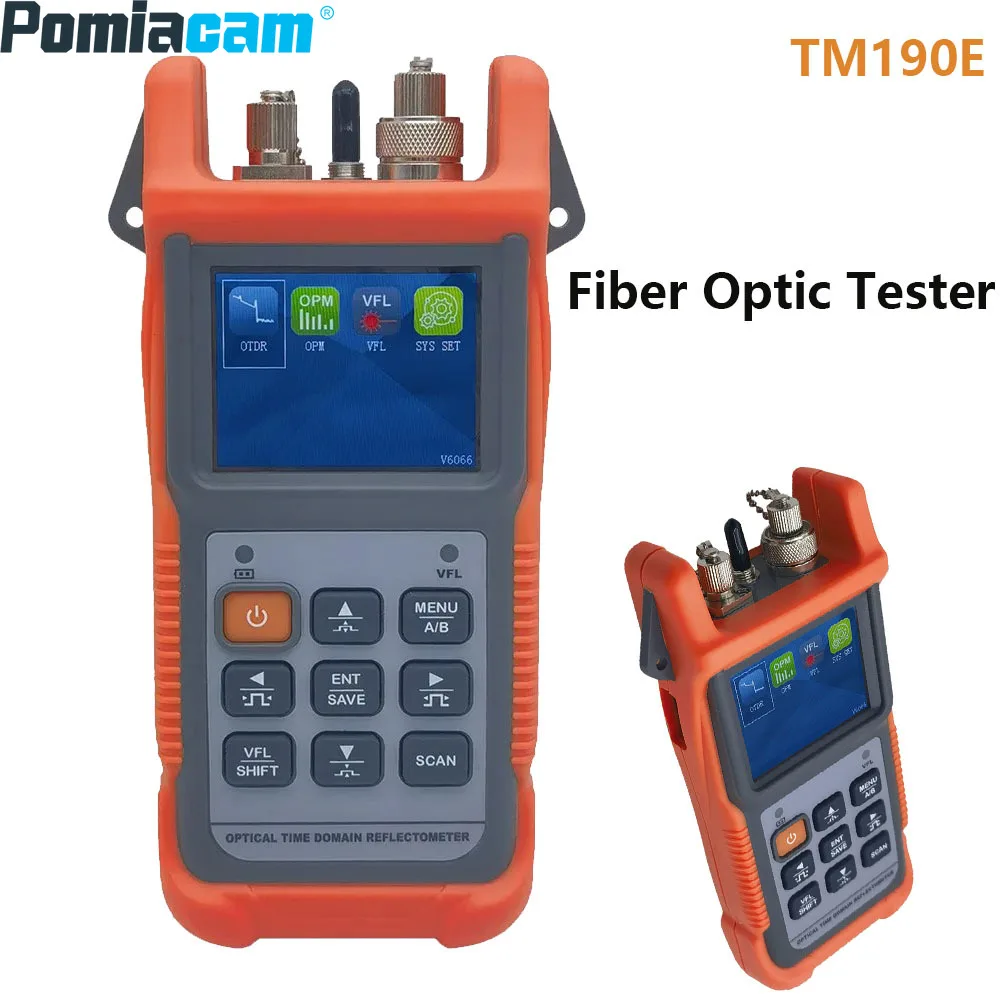 TM190E Optical Time Domain Reflectometer OTDR Fiber Fault Tester Breakpoint Fault Finder Fiber Optic Tester