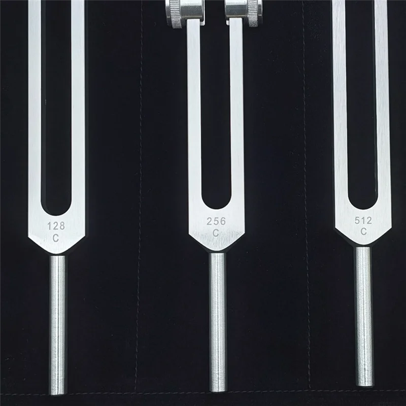

A99I-Aluminum Tuning Fork 3Pcs For Relaxation - 128Hz, 256Hz, 512Hz Set Ideal For Meditation And Group Healing