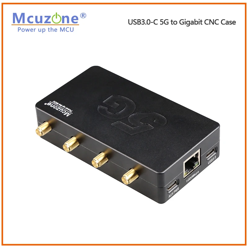 (model:MR5110C)USB3.0-C 5G to Gigabit Ethernet,CNC Case, driver free, X86, R5S,RM500U RM500Q FM650, Ubuntu, Mac OS