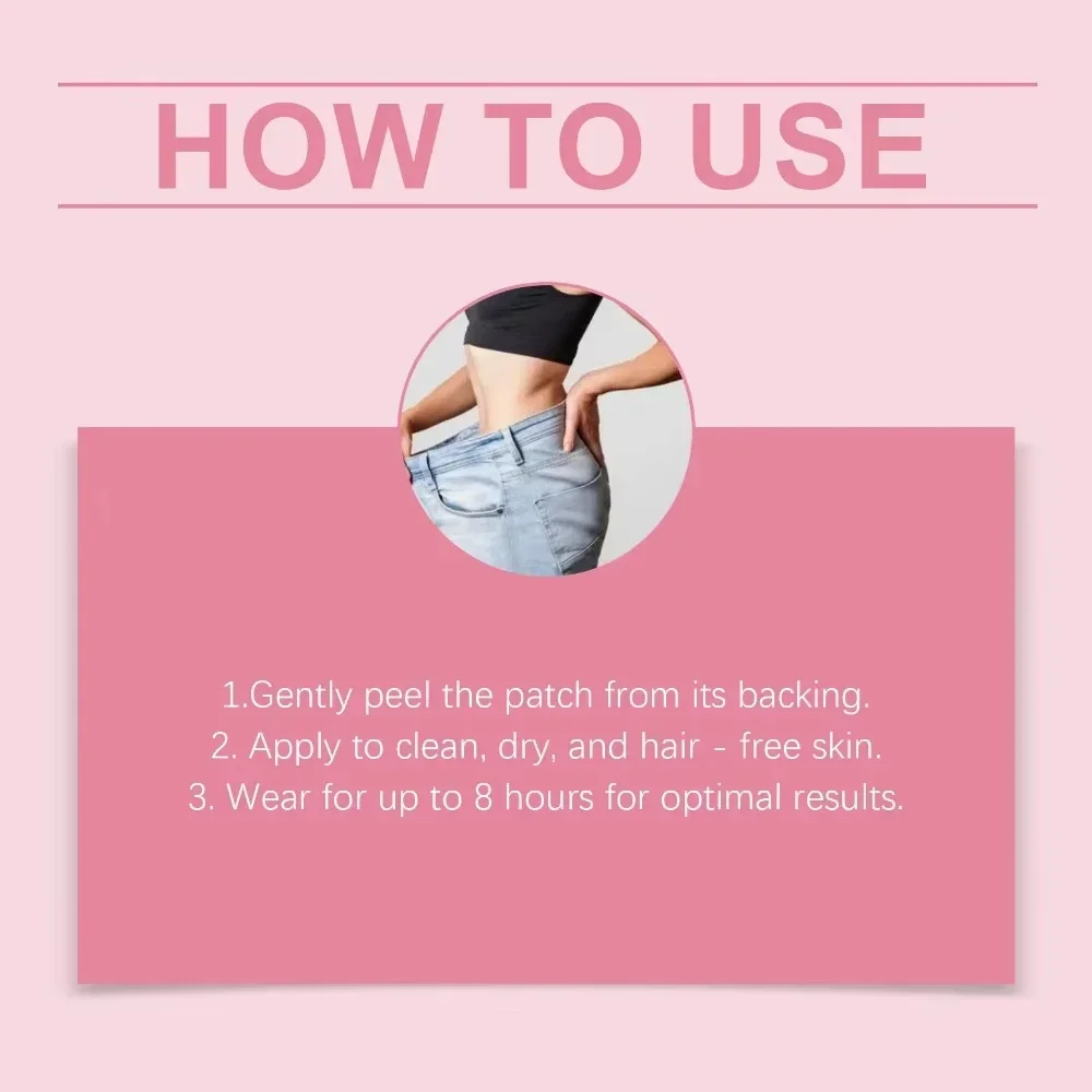 Patch corporel, 30 patchs pour le contrôle de l'appétit et le soutien du métabolisme, formule à base d'usine