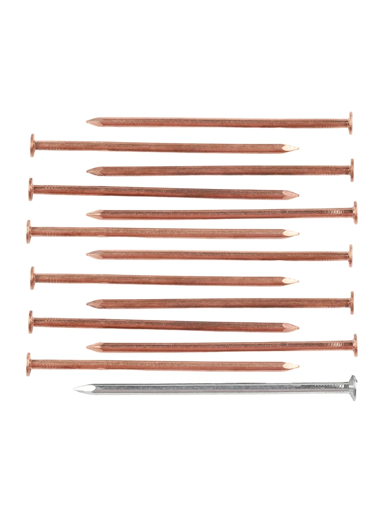 4 Inch Copper Nails For Tree Stump Removal Killing Roots With Steel Nail Drilling Aid Landscaping Hardware Garden Tools