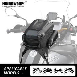 Rhinowalk Motorcycle Tank Bag Universal Waterproof 15L-18L Fits Most Enduro/Dual Sport/Adv Motorbike EVA Hardshell Backpack