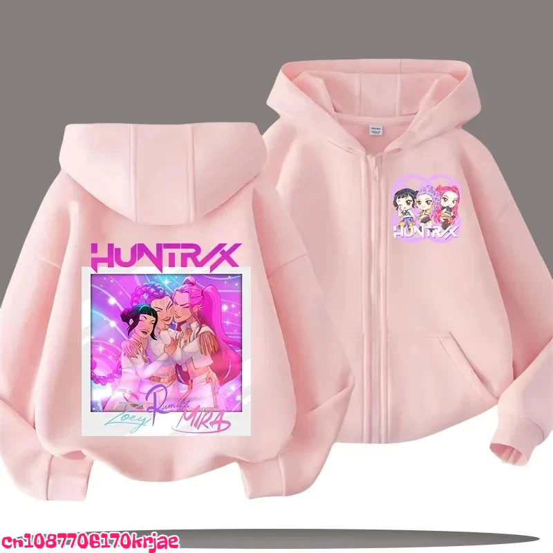 2026 جديد الصبي البلوز سستة هودي الطفل أعلى زمم بلوزات Saja بنين Kpop شيطان الصيادين هوديي ملابس الأطفال طفل فتاة #4